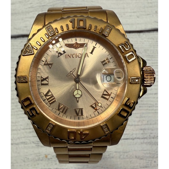 Invicta Pro‎ Diver Gold Tone Women\'s Watch with Diamonds Stainless Steel main image 5